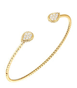 Harrods Boucheron Serpent Bohème Yellow Gold and Diamond Bangle- Buy online at McGrocer