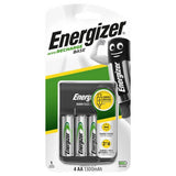 Energizer rechargeable battery charger with 4 AA batteries, imported from the UK