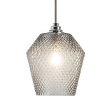 Argos Home Nubia grey glass easy fit lampshade 17cm (British brand)