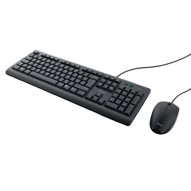 Trust Primo wired keyboard and mouse set (British brand)