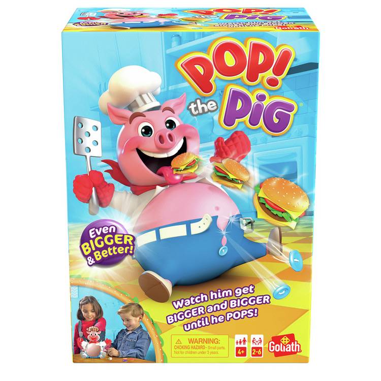 Goliath Pop The Pig game box, imported from the UK