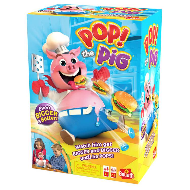 Goliath Pop The Pig game box, imported from the UK
