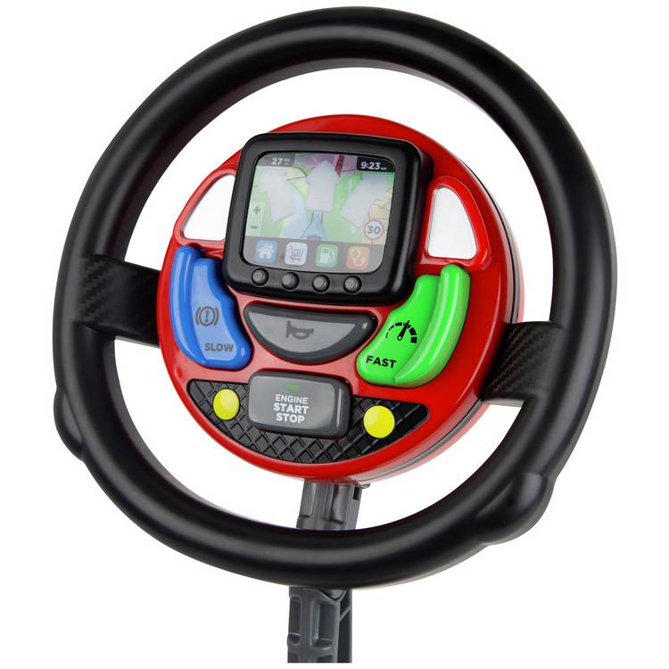 Casdon GPS steering wheel toy with interactive features, UK version