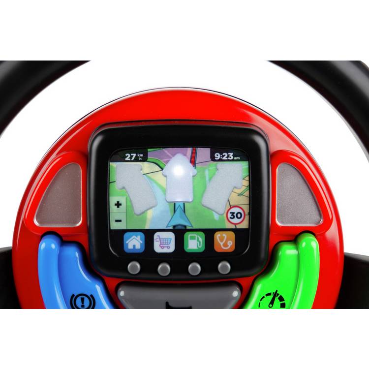 Casdon GPS steering wheel toy with interactive features, UK version