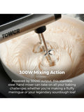 Tower Silver 300W hand mixer (British brand)