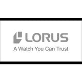 Lorus men's solar watch blue dial stainless steel bracelet - British product