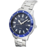 Lorus men's solar watch blue dial stainless steel bracelet - British product