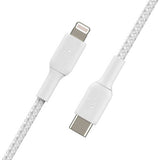 Belkin USB-C to Lightning braided cable 2m white, UK version