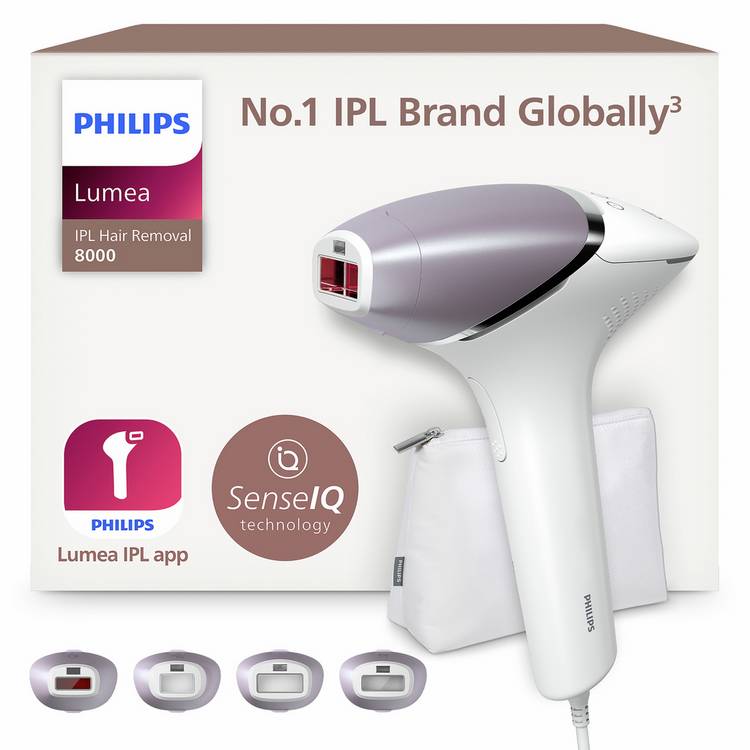 Philips IPL hair removal device Series 8000 BRI947/00, UK version