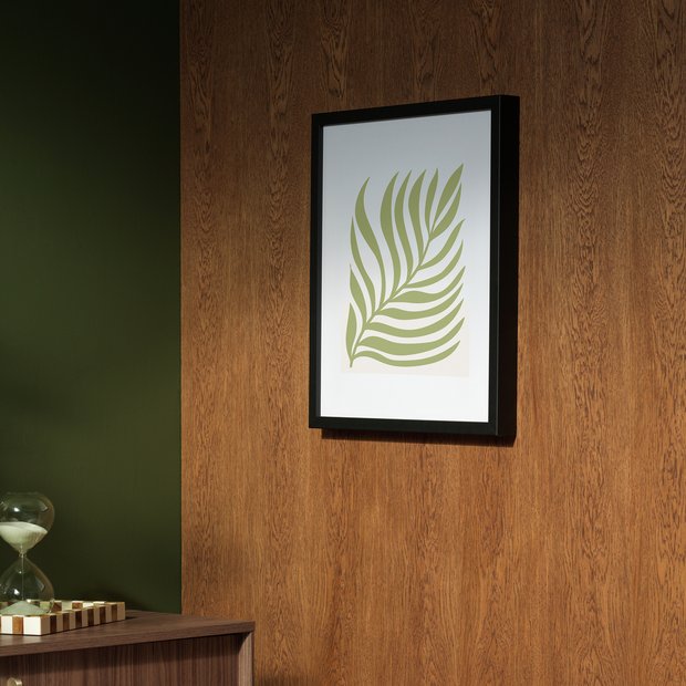 Habitat black dark birch wooden picture frame 40x50cm (British brand)