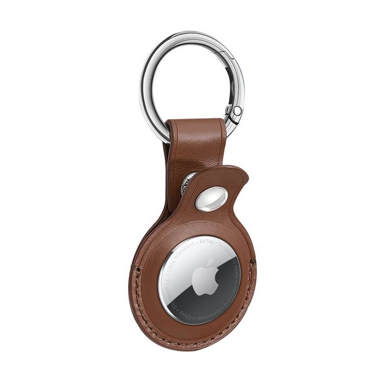 Proporta AirTag case in brown, imported from the UK