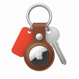 Proporta AirTag case in brown, imported from the UK