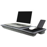 Ingenious desk lap tray with cushioned base and phone slot, imported from the UK
