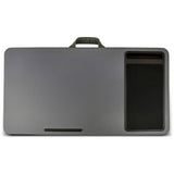 Ingenious desk lap tray with cushioned base and phone slot, imported from the UK