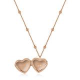 Radley ladies heart locket rose gold plated necklace, UK version