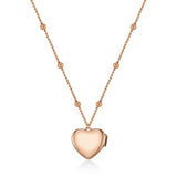 Radley ladies heart locket rose gold plated necklace, UK version