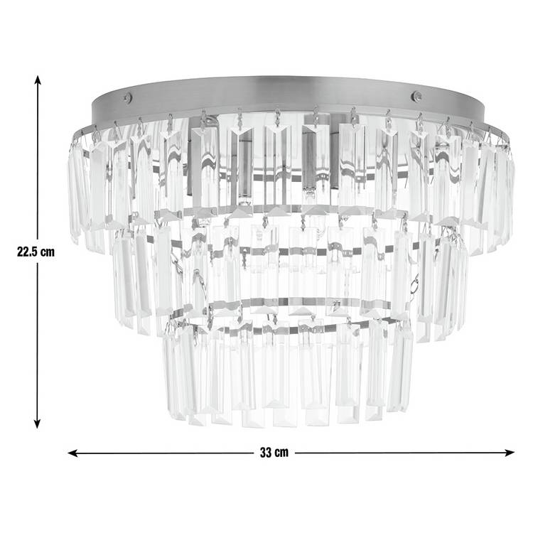 Argos Home Presley flush ceiling light brass 33cm - British product