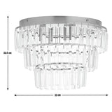 Argos Home Presley flush ceiling light brass 33cm - British product