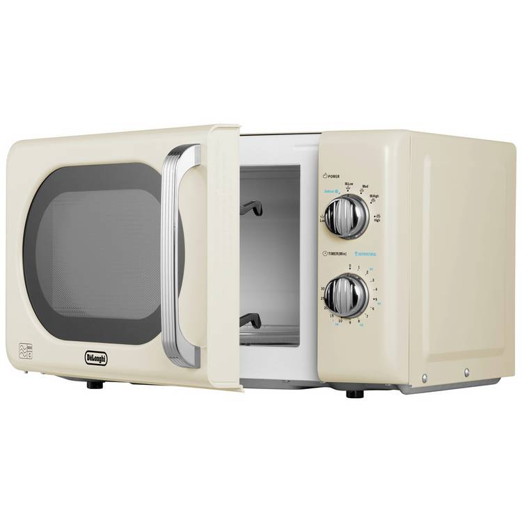 De'Longhi Argento Flora cream microwave 800W 20L, UK version
