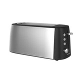 Cookworks long slot 4 slice toaster black and silver (British brand)