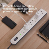 Belkin 6 socket surge protected extension lead 2m - British product