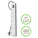 Belkin 6 socket surge protected extension lead 2m - British product