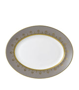 Harrods Wedgwood Anthemion Grey Fine Bone China Platter 35.5cm x 28cm- Buy online at McGrocer