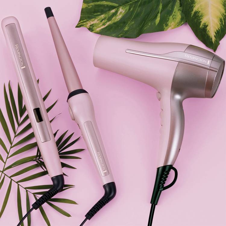 Remington coconut smooth hair straightener pink (British brand)