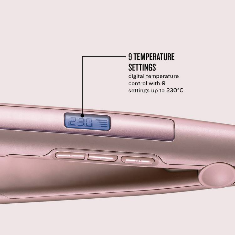 Remington coconut smooth hair straightener pink (British brand)