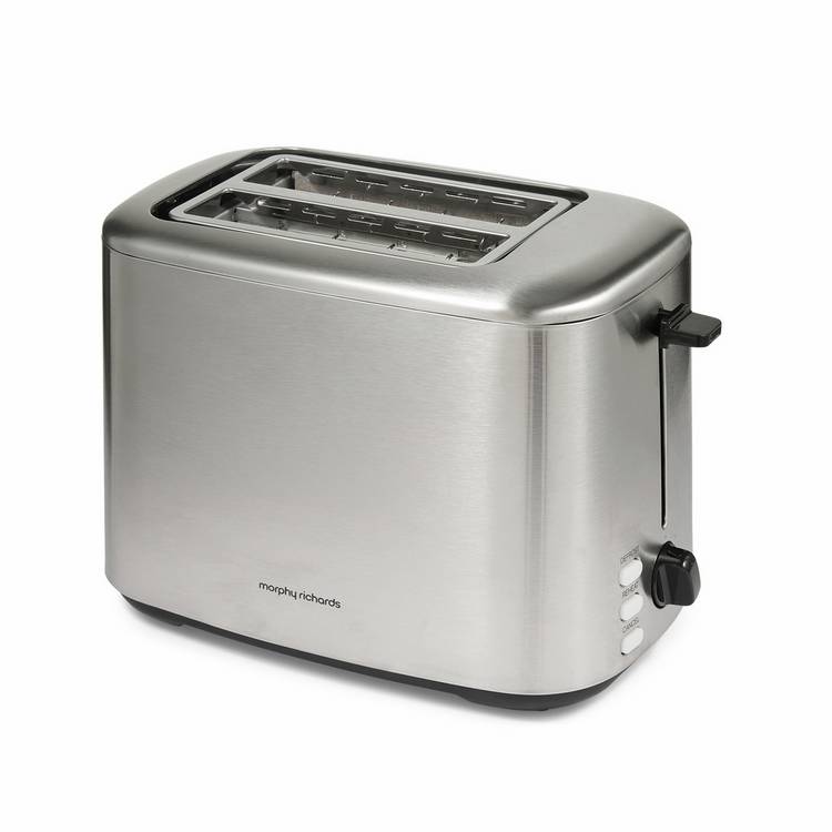 Morphy Richards Equip 2 Slice Toaster brushed stainless steel - British product
