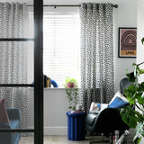 Argos Habitat Dalmatian Eyelet Curtains Black & White 117x137cm- Buy online at McGrocer