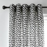 Habitat dalmatian print curtains black white 117x137cm, imported from the UK