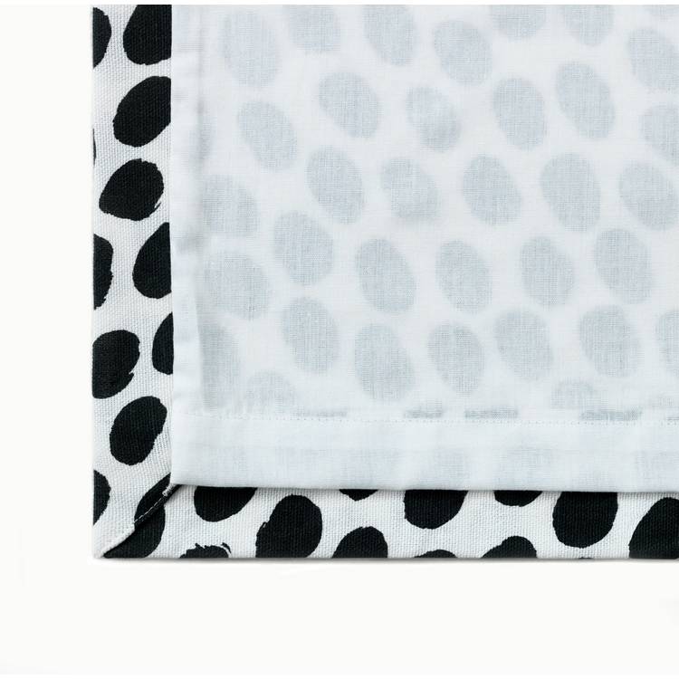 Habitat dalmatian print curtains black white 117x137cm, imported from the UK