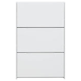 GFW white shoe storage cabinet H112cm W72cm D17cm (British brand)