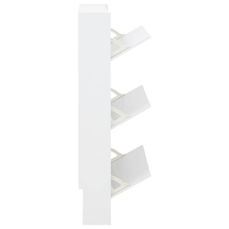 GFW white shoe storage cabinet H112cm W72cm D17cm (British brand)