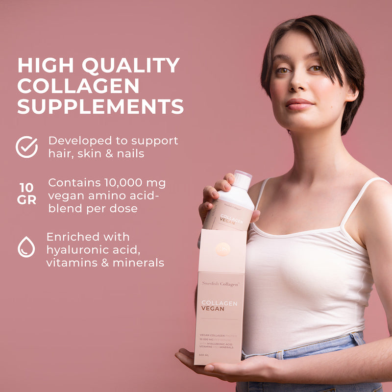 Vegan Collagen Booster Supplement with 10,000mg Plant-Based Amino Acids 500ml