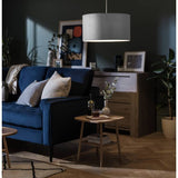 Argos Habitat Grey Velvet Easy Fit Lampshade - 49cm- Buy online at McGrocer