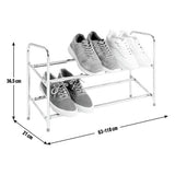 Argos Home 2 tier extending shoe rack chrome, UK version