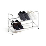 Argos Argos Home 2 Tier Extending Shoe Rack Chrome- Buy online at McGrocer