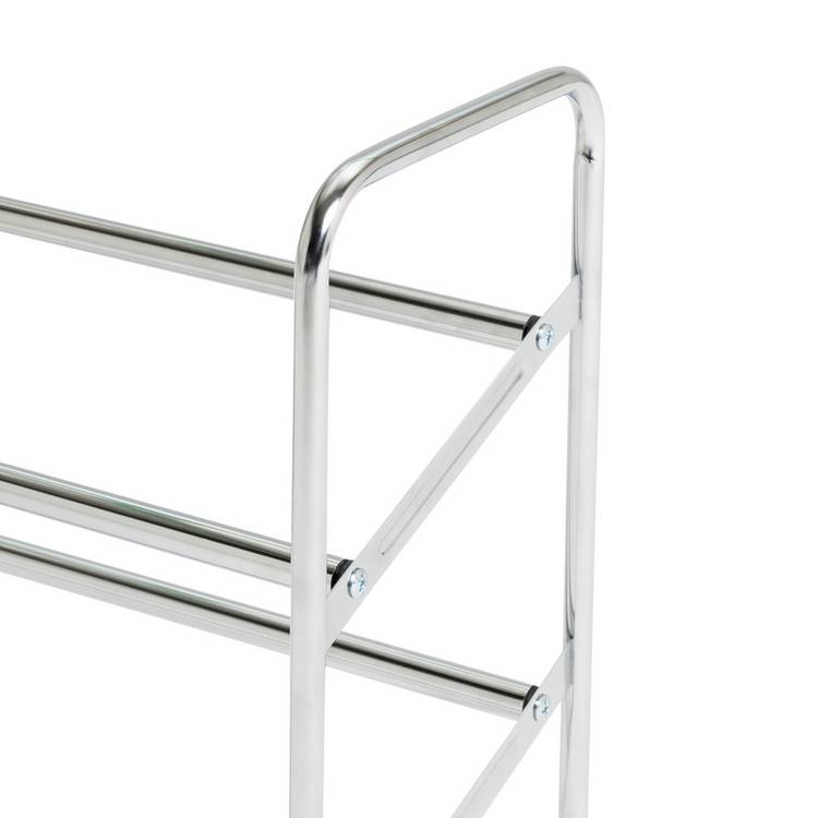 Argos Home 2 tier extending shoe rack chrome, UK version