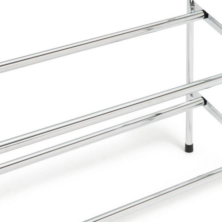 Argos Home 2 tier extending shoe rack chrome, UK version