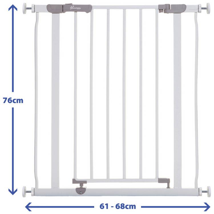 Dreambaby AVA slimline safety gate white 61-68cm, imported from the UK