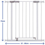 Dreambaby AVA slimline safety gate white 61-68cm, imported from the UK