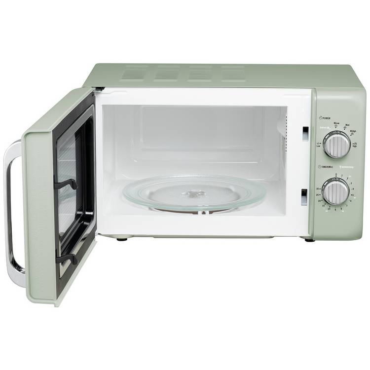 De'Longhi Argento Flora microwave sage green 20L, imported from the UK