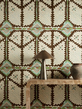 Next Harlequin Brocha Zamora Wallpaper in Beechwood Lagoon, 10m x 52cm- Buy online at McGrocer