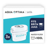 Aqua Optima Evolve filter cartridges 3 pack (British brand)