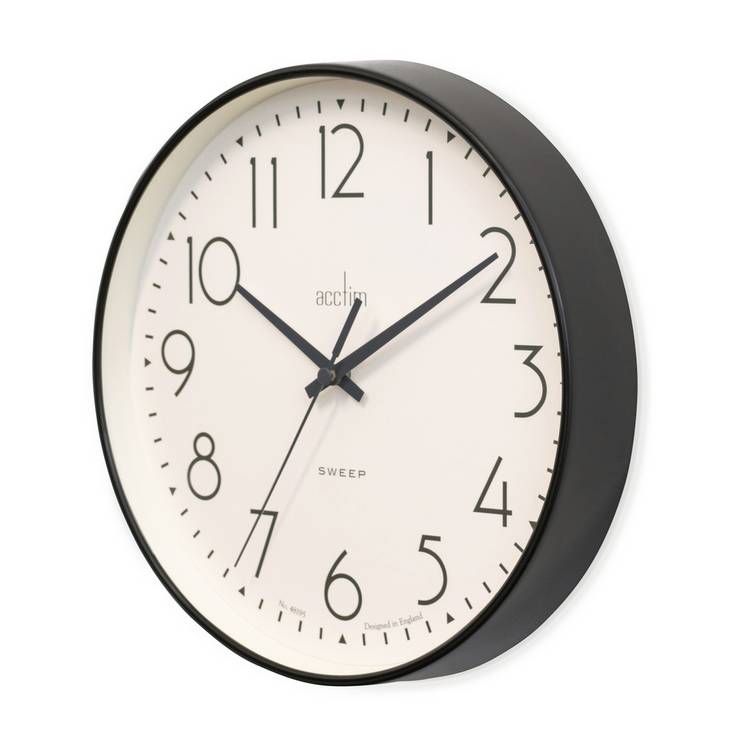 Acctim Earl sweep wall clock 25cm, UK version