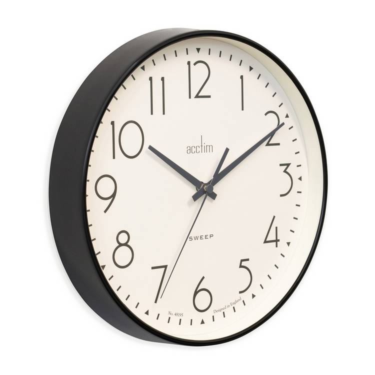 Acctim Earl sweep wall clock 25cm, UK version
