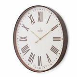 Acctim wall clock in champagne finish 50cm, UK version