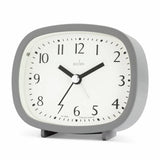 Acctim Hilda retro alarm clock pigeon grey, UK version